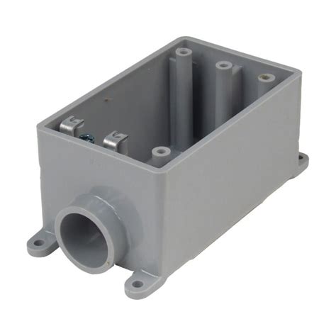 exterior electric single gang junction boxes|single gang remodel outlet box.